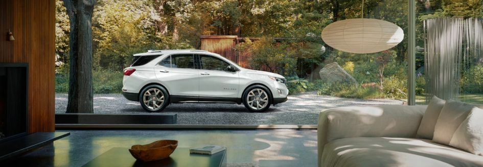 2019 Chevrolet Equinox parked in driveway of house